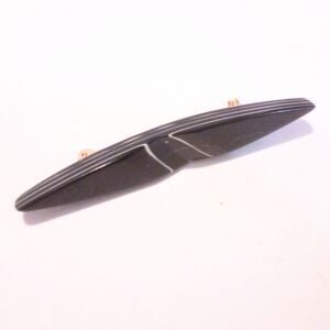 Vintage Carved Stacked Wood Bar Pin Brooch